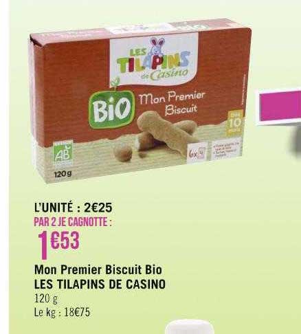 mon premier biscuit bio les tilapins de casino