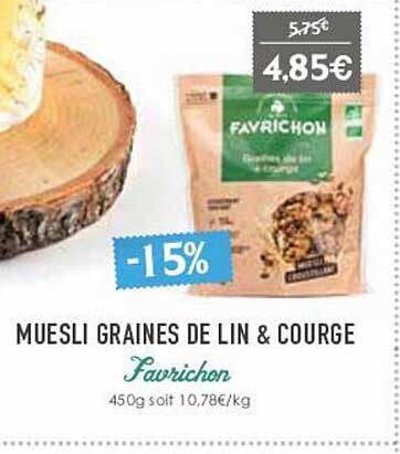 Muesli Graines De Lin & Courge Favrichon