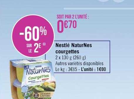 Nestlé NaturNes Courgettes