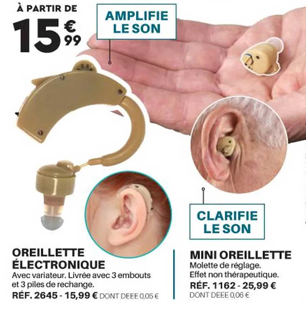 oreillette électronique, mini oreillette