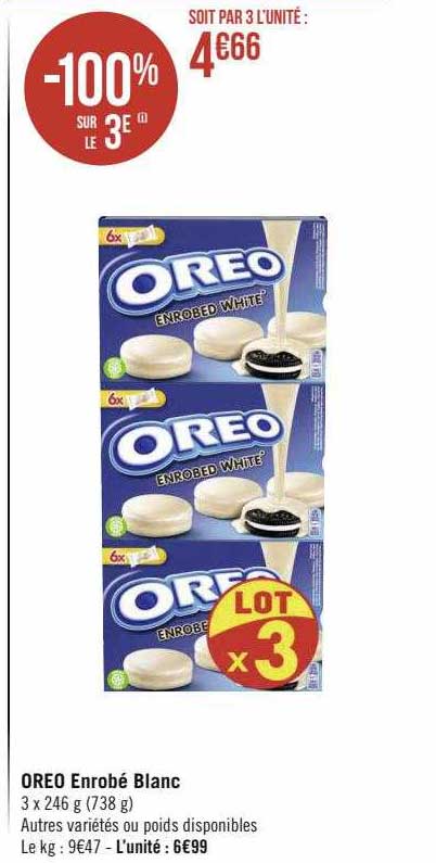 oreo enrobé blanc