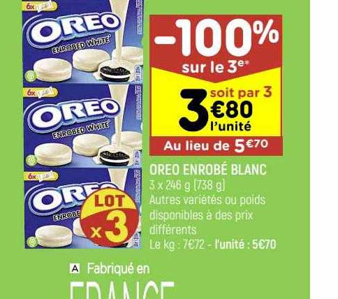 oreo enrobé blanc