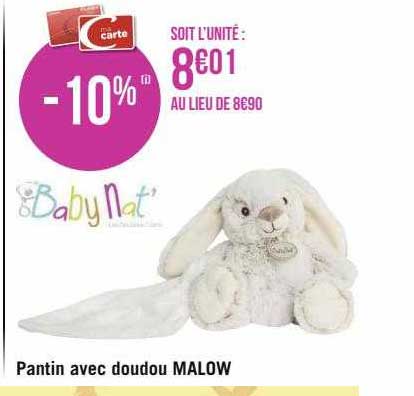 pantin avec doudou malow