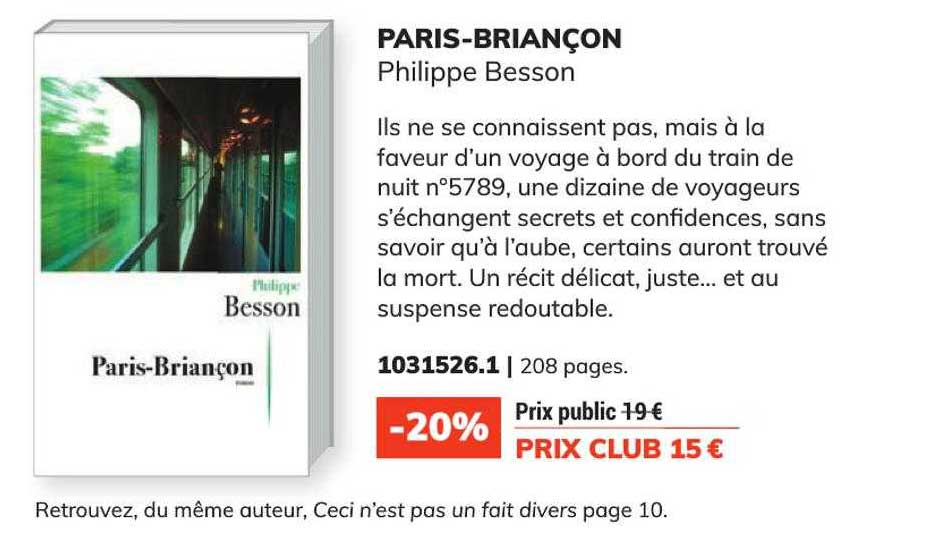 paris-briançon - philippe besson