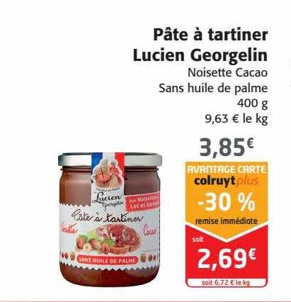 pâte à tartiner lucien georgelin