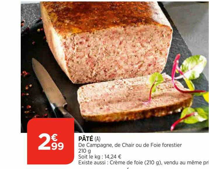 pâté de campagne de chair ou de foie forestier