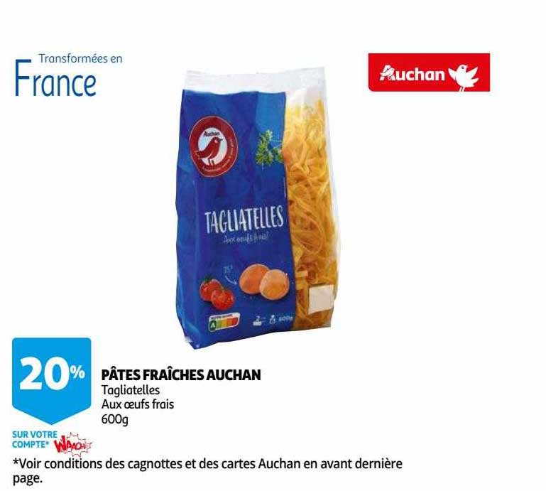 Pâtes Fraîches Auchan