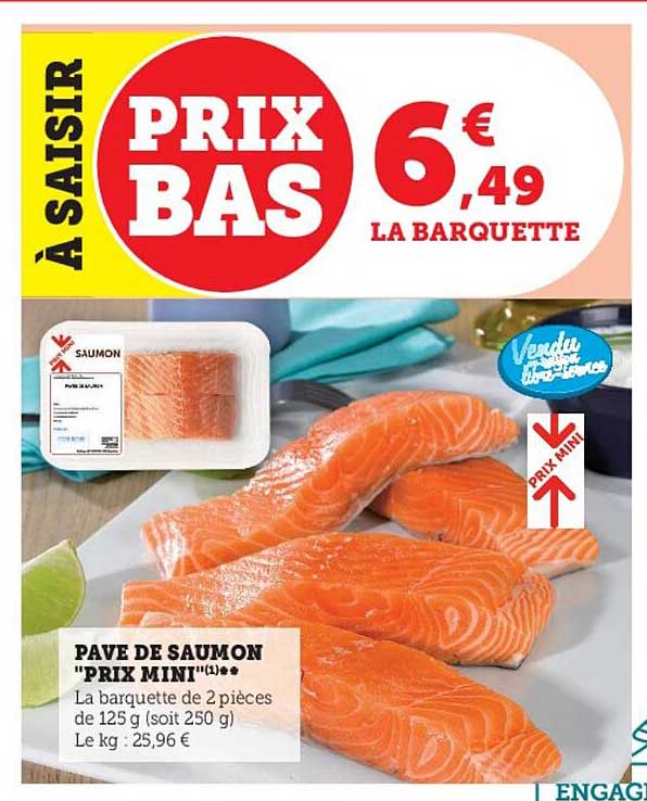 pavé de saumon "prix mini"