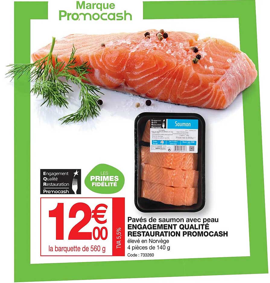pavés de saumon avec peau engagement qualité restauration promocash