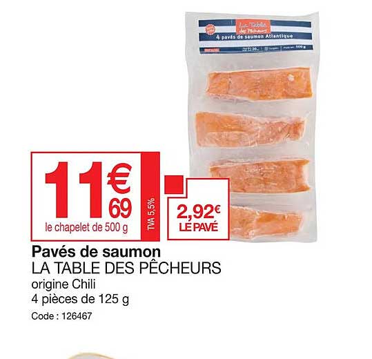 pavés de saumon la table des pêcheurs