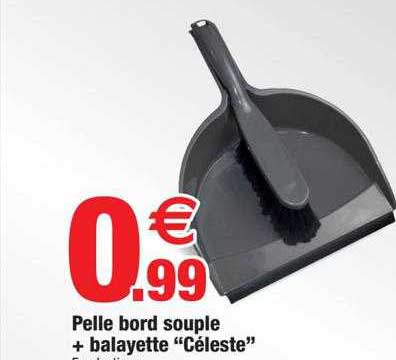 Pelle Bord Souple + Balayette "céleste"