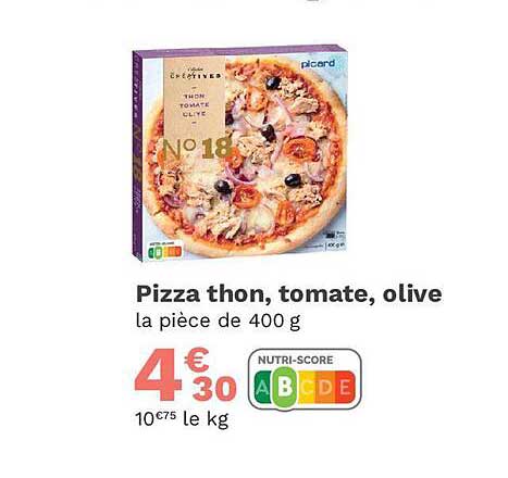 Pizza Thon Tomate Olive