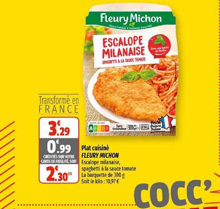 plat cuisiné fleury michon