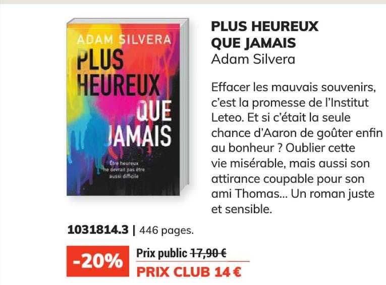 plus heureux que jamais - adam silvera