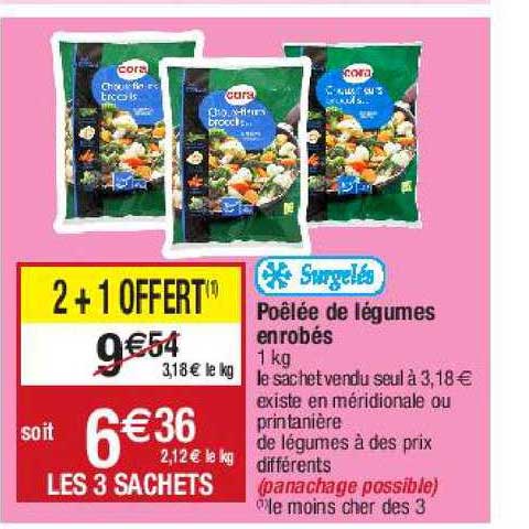 poêlée de légumes enrobés