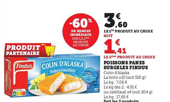 Poissons Panés Surgelés Findus