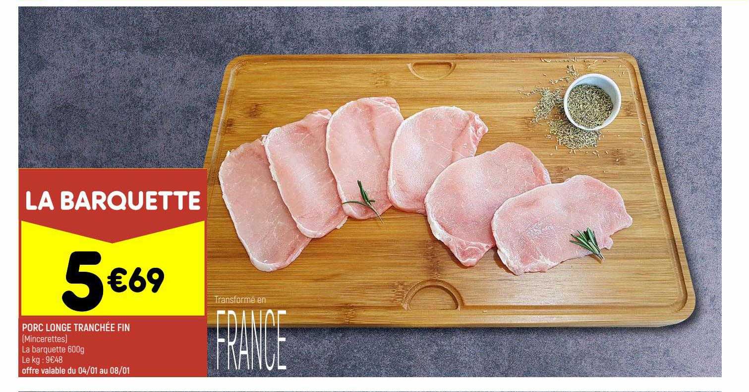 Porc Longe Tranchée Fin