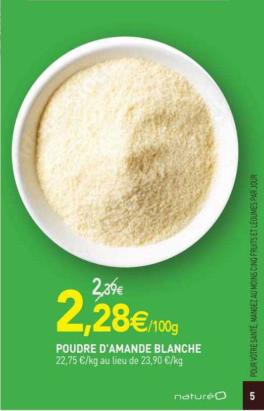 poudre d'amande blanche