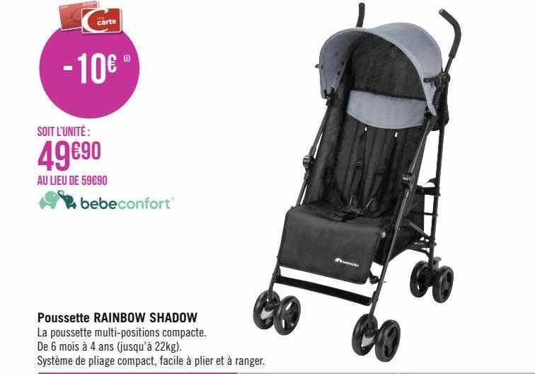 poussette rainbow shadow bebeconfort