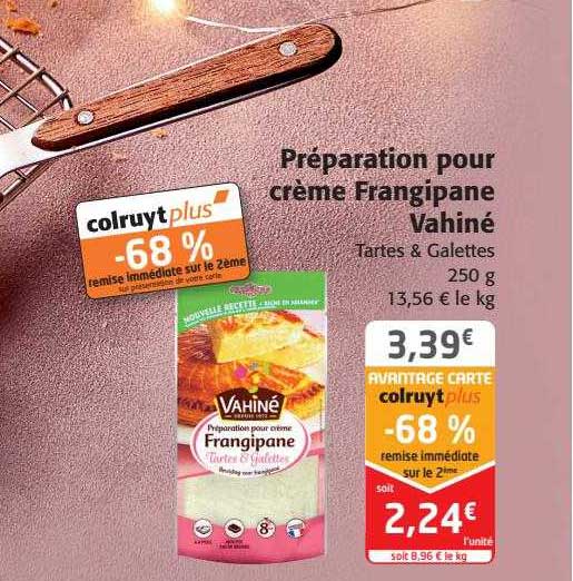 préparation pour crème frangipane vahiné