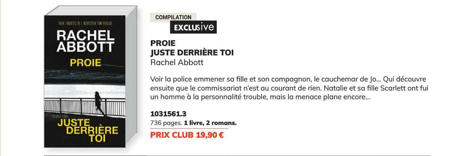 proie juste derrière toi - rachel abbott