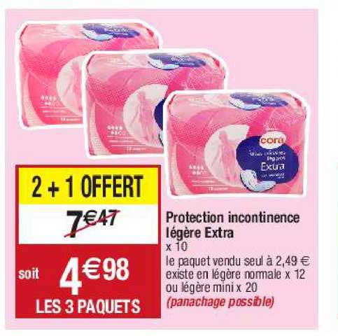 Protection Incontinence Légère Extra Cora