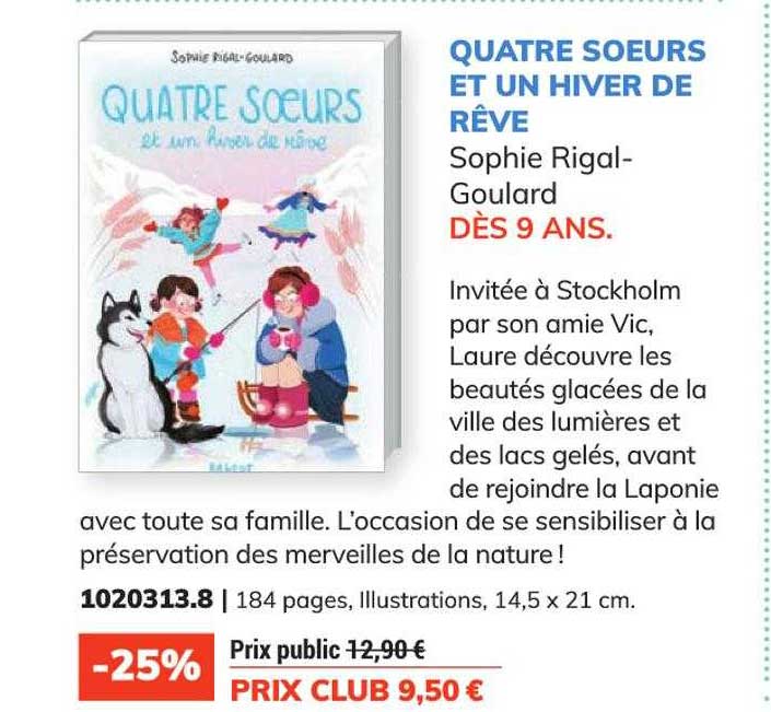 quatre sœurs et un hiver de rêve - sophie rigal - goulard