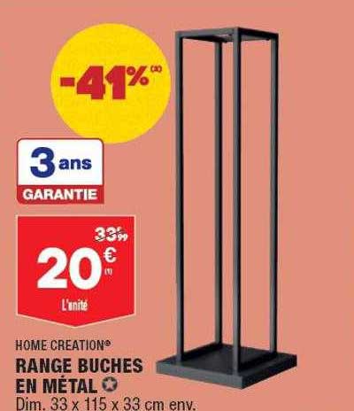 Range Bûches En Métal Home Creation
