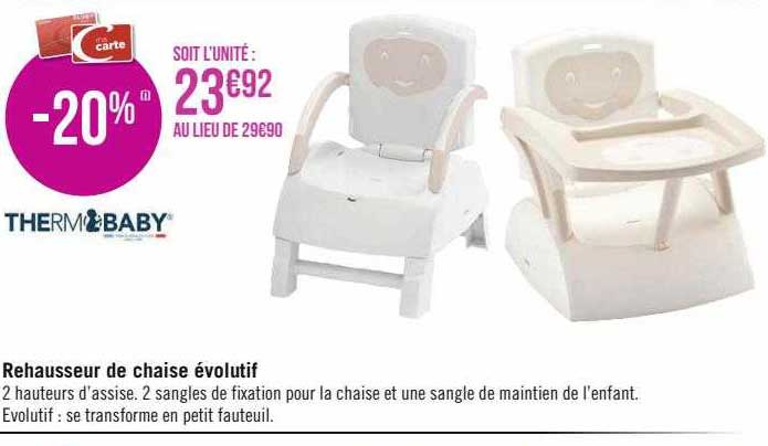 Rehausseur De Chaise évolutif Thermobaby
