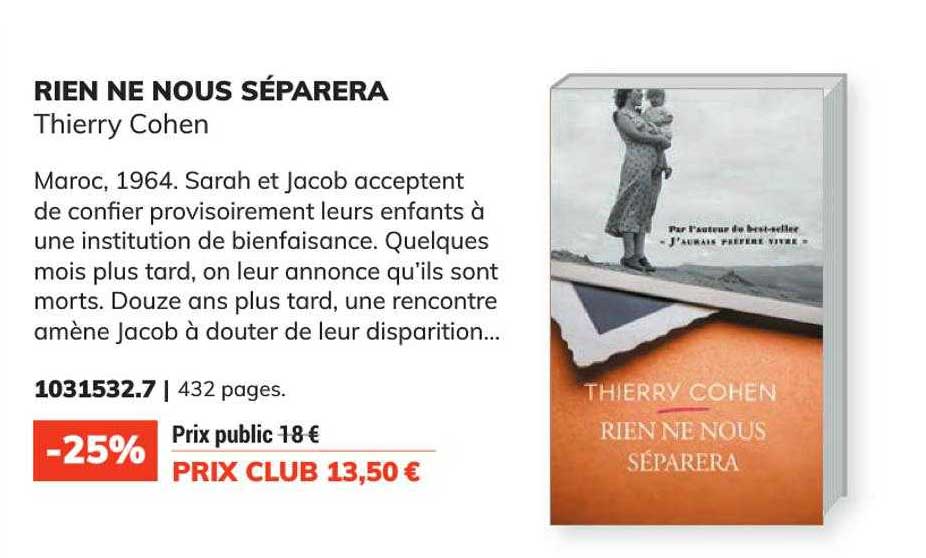 rien ne nous séparera - thierry cohen