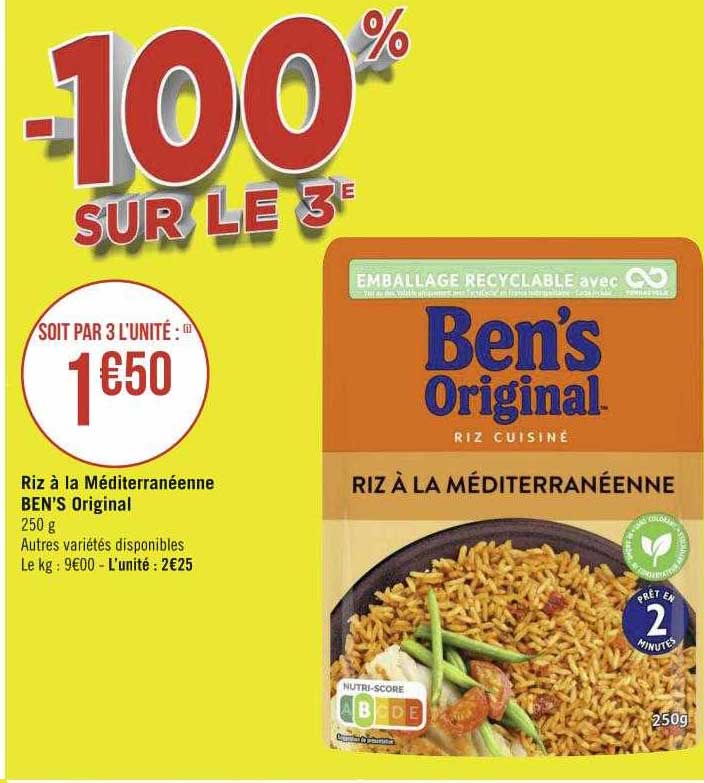 Riz à La Méditerranéenne Ben's Original