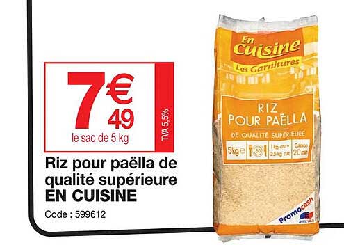 Riz Pour Paëlla De Qualité Supérieure En Cuisine