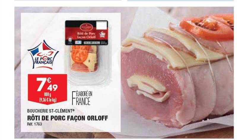 Rôti De Porc Façon Orloff Boucherie St-clément