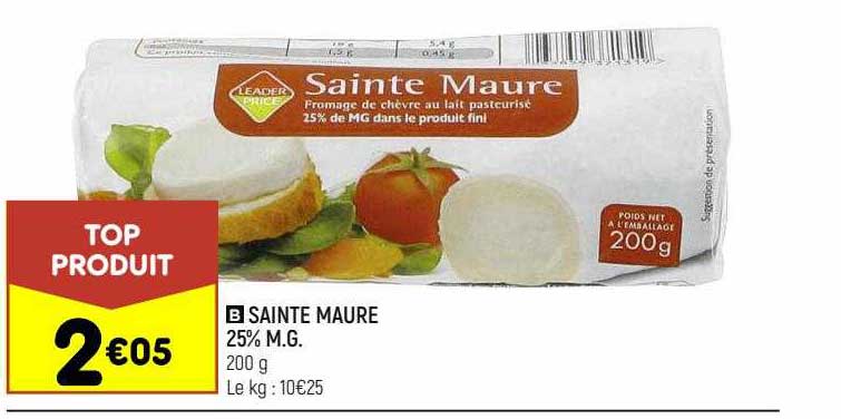 sainte maure 25% m.g.