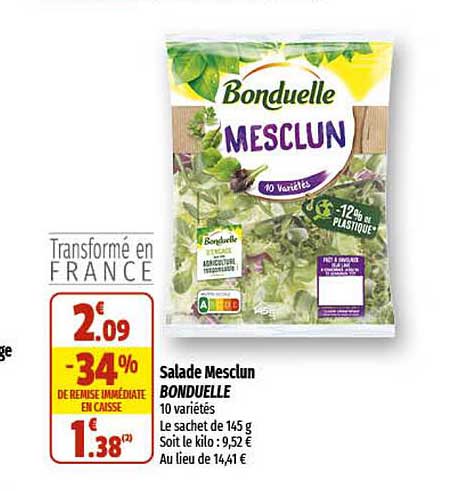 Salade Mesclun Bonduelle