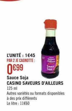 sauce soja casino saveurs d'ailleurs