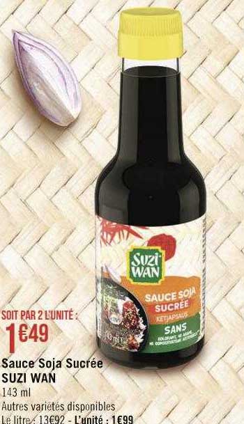 sauce soja sucrée suzi wan