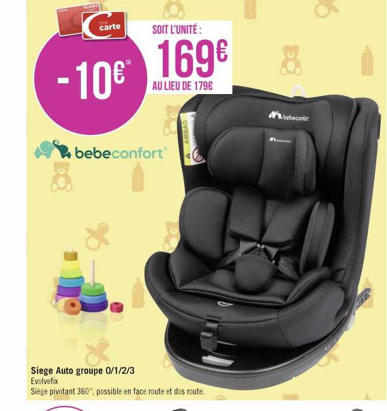 siège auto groupe 0-1-2-3 bebeconfort