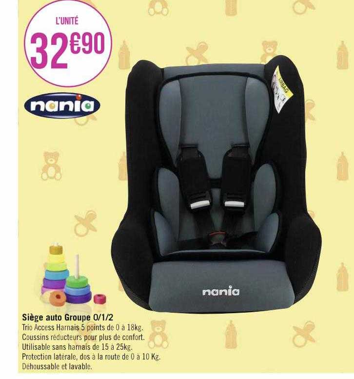 siège auto groupe 1-1-2 nania