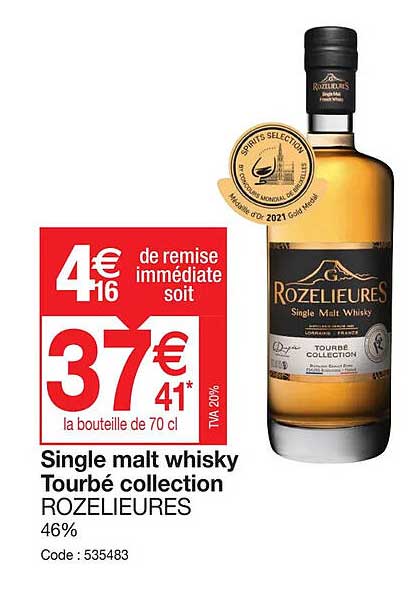 single malt whisky tourbé collection rozelieures