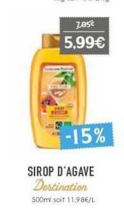 sirop d'agave destination