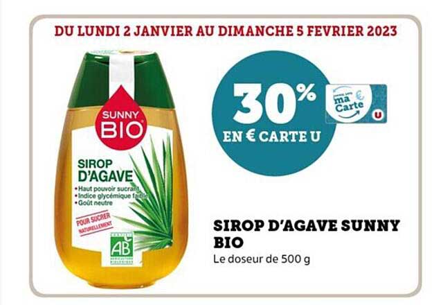 Sirop D'agave Sunny Bio