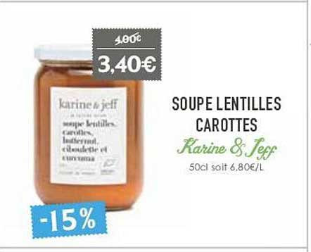 soupe lentilles carottes karine & jeff
