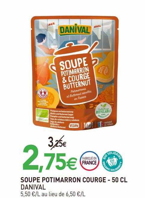 Soupe Potimarron Courge Danival