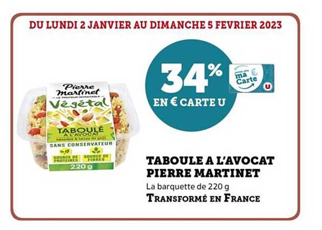 taboulé à l'avocat pierre martinet