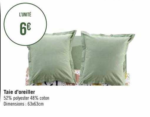 taie d'oreiller