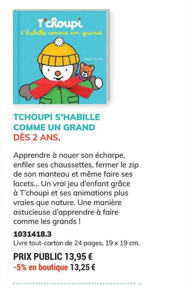 tchoupi s'habille comme un grand