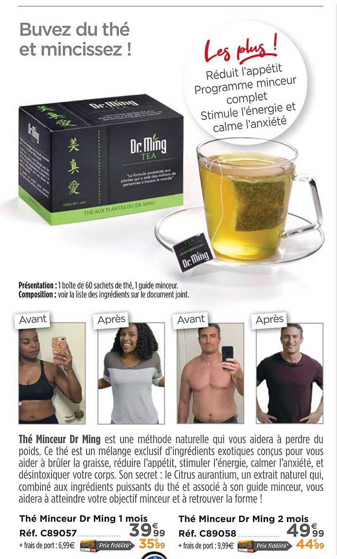 thé minceur dr ming