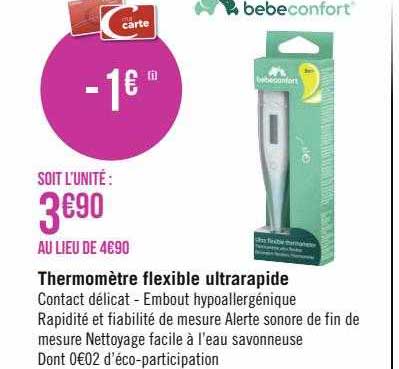 Thermomètre Flexible Ultrarapide Bebeconfort