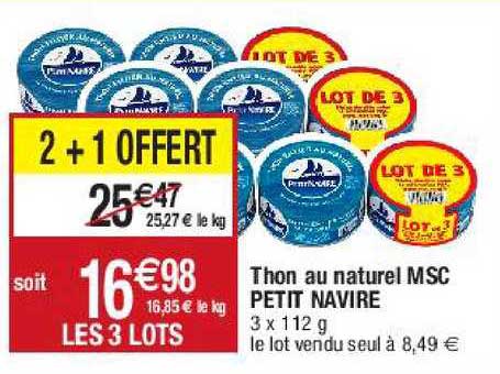 Thon Au Naturel Msc Petit Navire